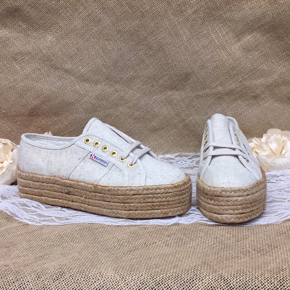 superga platform espadrille sneakers